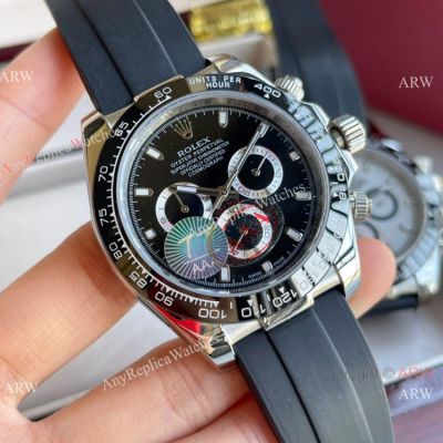 Rolex Cosmograph Daytona Replica Watch 43mm Oysterflex Rubber Strap